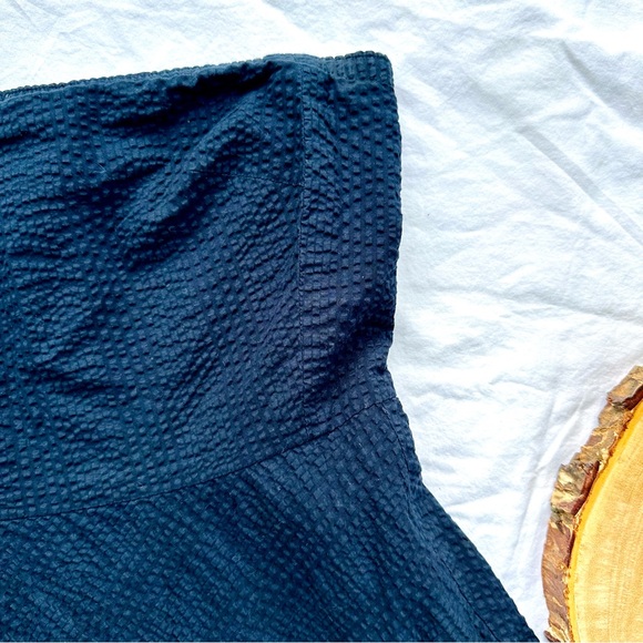 J. Crew women’s navy blue strapless dress - Picture 2 of 5